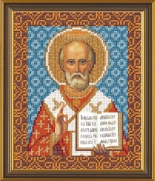 Николай Угодник, Вышивка бисером, фото